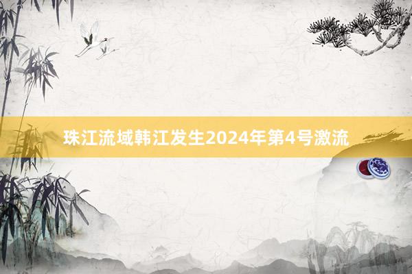 珠江流域韩江发生2024年第4号激流